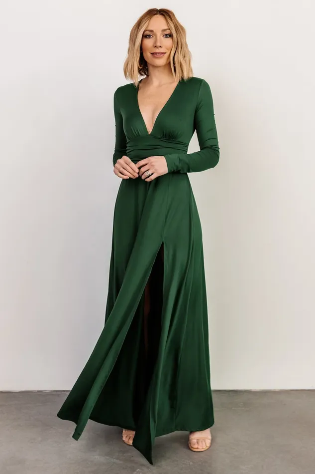 Arianna Maxi Dress Hunter Green Women Baltic Born Mother Of The Bride
