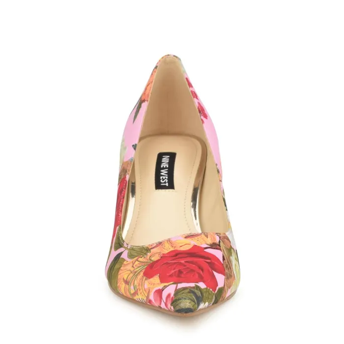 Arlene Pointy Toe Pumps Pink Floral Women Nine West Pumps Arlene Pointy Toe Pumps Pink Floral Women Nine West Pumps