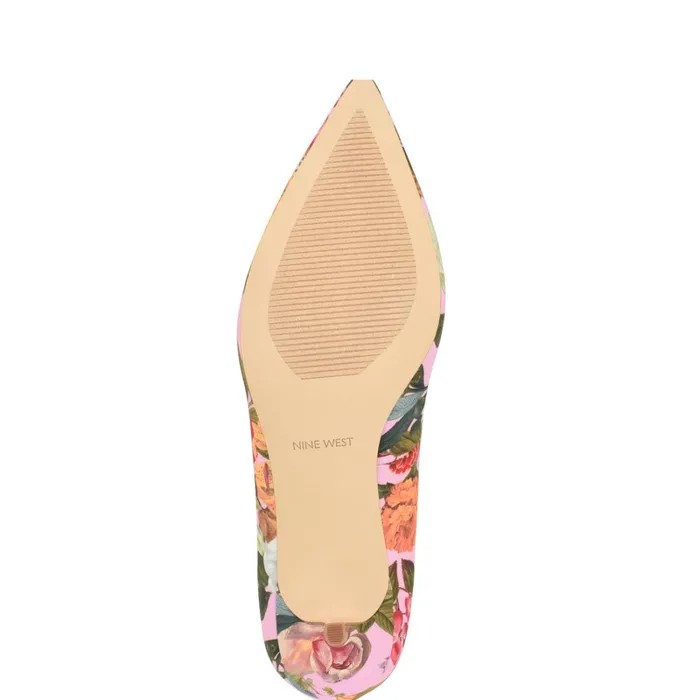 Arlene Pointy Toe Pumps Pink Floral Women Nine West Pumps Arlene Pointy Toe Pumps Pink Floral Women Nine West Pumps
