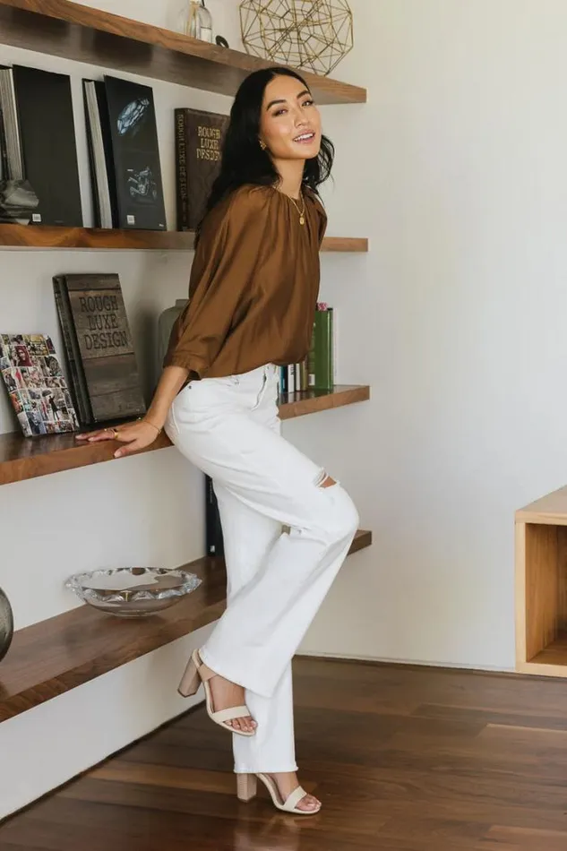 Bohme Denim Renata Straight Leg Jeans White 8211 Women Bohme Denim Renata Straight Leg Jeans White 8211 Women