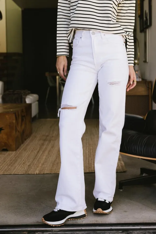 Bohme Denim Renata Straight Leg Jeans White 8211 Women Bohme Denim Renata Straight Leg Jeans White 8211 Women