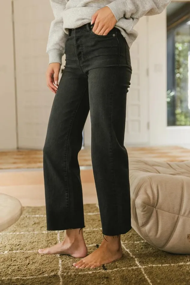 Bohme Denim Tayja Wide Leg Jeans Black 8211 Women Bohme Denim Tayja Wide Leg Jeans Black 8211 Women