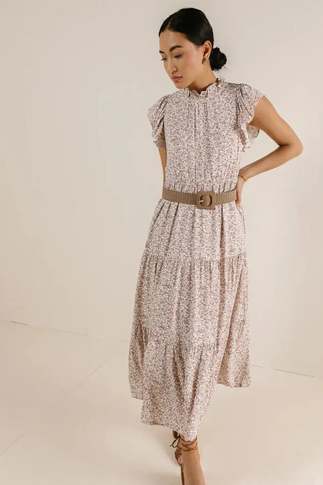 Bohme Dresses Sabyn Floral Dress In Mauve Mauve 8211 Women Bohme Dresses Sabyn Floral Dress In Mauve Mauve 8211 Women