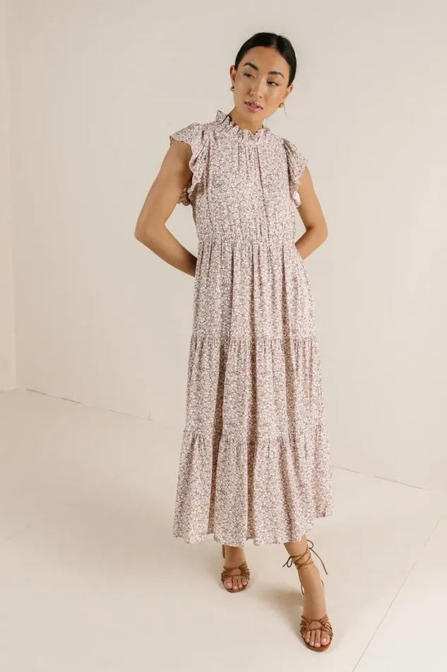 Bohme Dresses Sabyn Floral Dress In Mauve Mauve 8211 Women Bohme Dresses Sabyn Floral Dress In Mauve Mauve 8211 Women