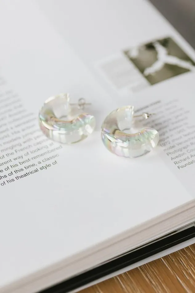 Bohme Jewelry Niklaus Open Hoop Earrings In White White 8211 Women