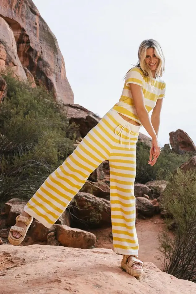 Bohme Sets Charly Striped Pants In Yellow Yellow 8211 Women Bohme Sets Charly Striped Pants In Yellow Yellow 8211 Women