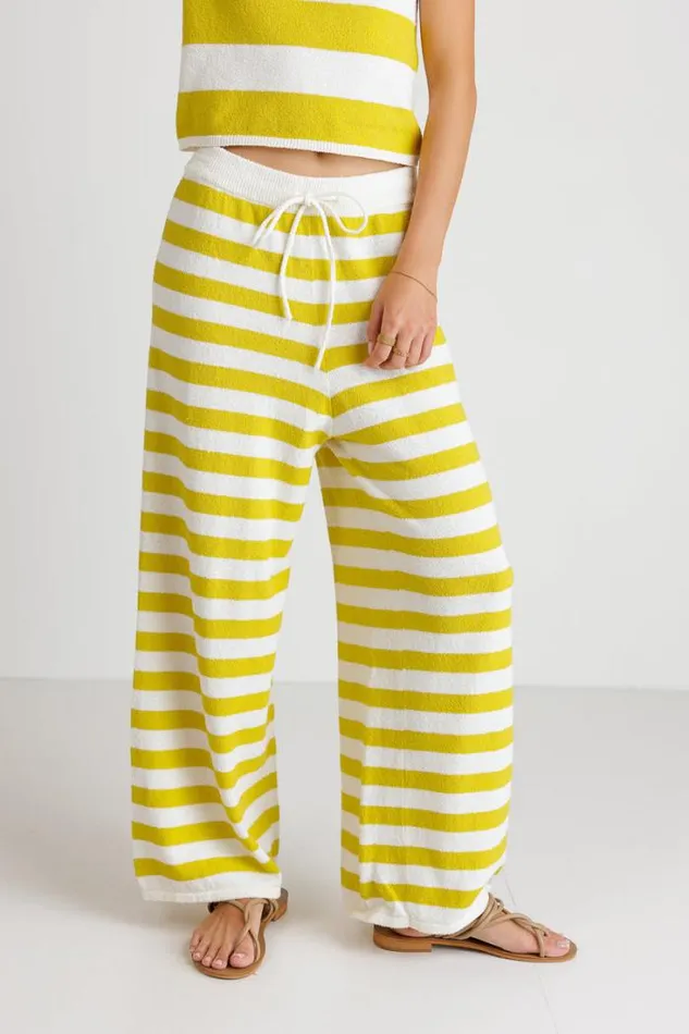 Bohme Sets Charly Striped Pants In Yellow Yellow 8211 Women Bohme Sets Charly Striped Pants In Yellow Yellow 8211 Women