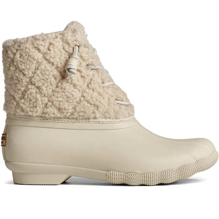 Boots Women Sperry Saltwater Sherpa Duck Boot Off White