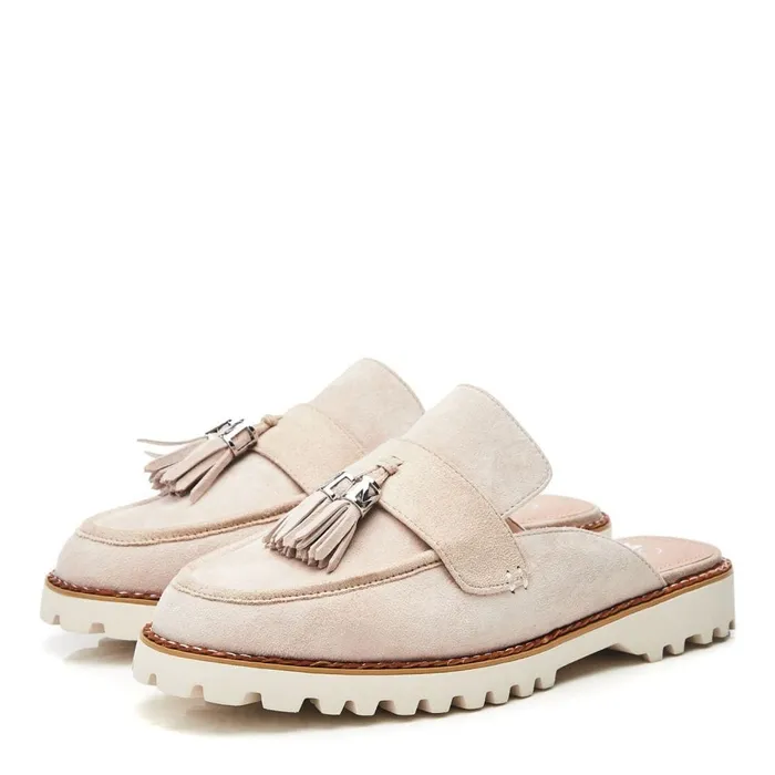 Casual Shoes Women Moda In Pelle Etana Stone Suede
