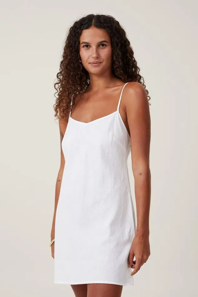 Cotton On Dresses Haven V Neck Mini Dress White 8211 Women