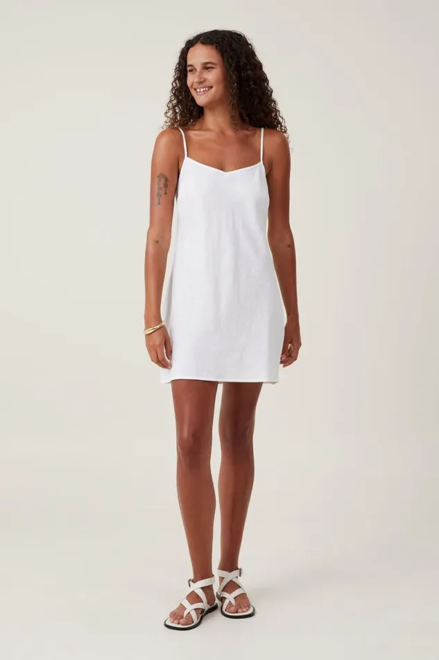 Cotton On Dresses Haven V Neck Mini Dress White 8211 Women