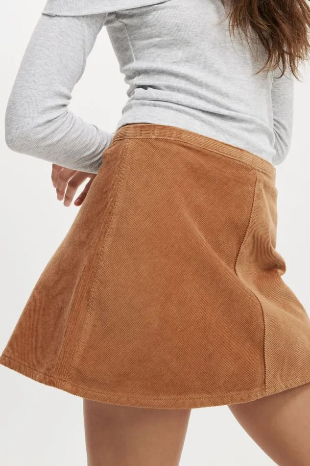 Cotton On Skirts Cord Gigi Mini Skirt Pinecone 8211 Women