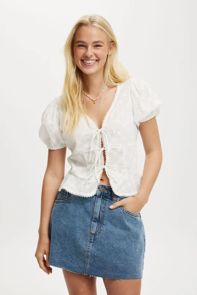 Cotton On Skirts Denim Mini Skirt Offshore Blue 8211 Women