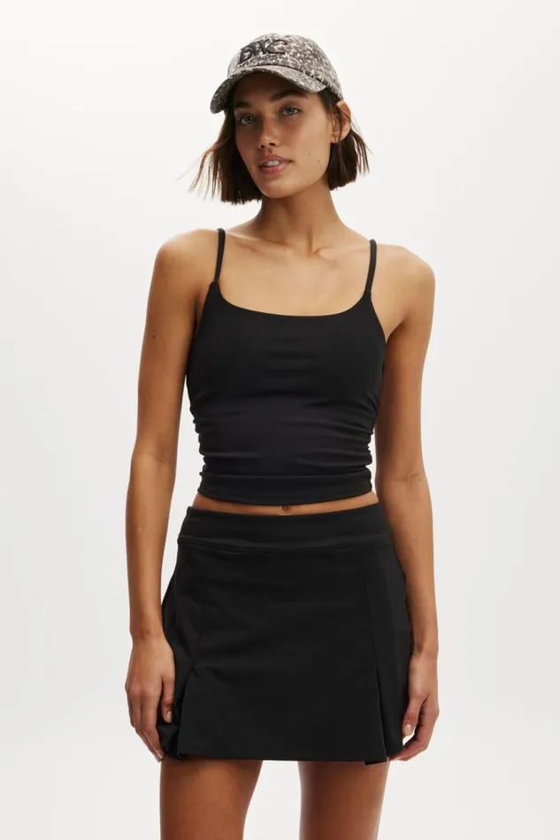 Cotton On Skirts Ultra Soft Fitted Pleat Skirt Black 8211 Women