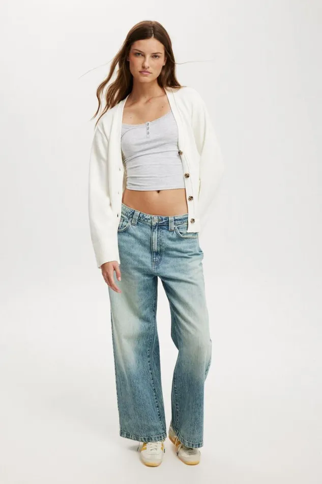 Cotton On SweatersandCardigans Lux V Neck Pocket Cardigan White 8211 Women