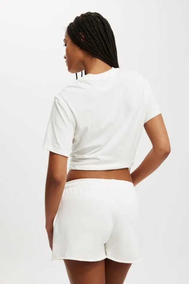 Cotton On SweatsandHoodies Classic Fleece Mini Short White 8211 Women