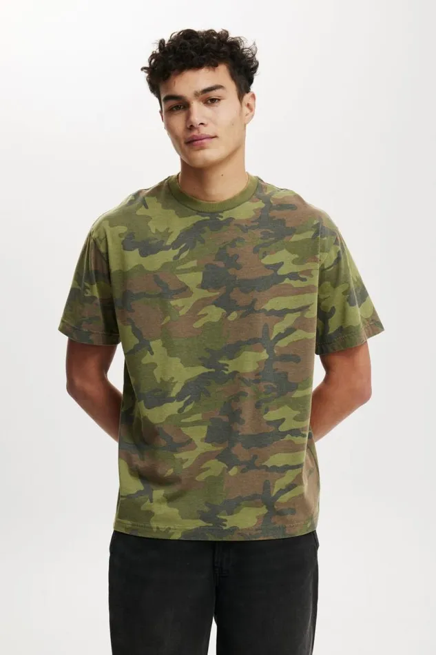 Cotton On Tees and Tanks Camo Loose Fit TShirt Camo 8211 Men