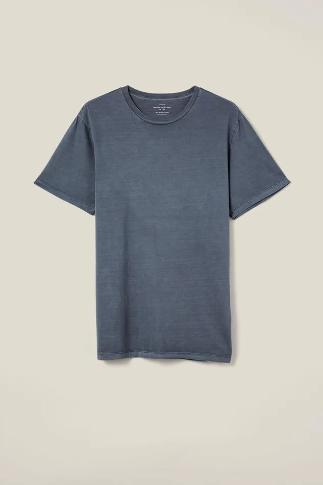 Cotton On Tees and Tanks Organic Regular Fit Crew TShirt Dusty Denim 8211 Men Cotton On Tees and Tanks Organic Regular Fit Crew TShirt Dusty Denim 8211 Men