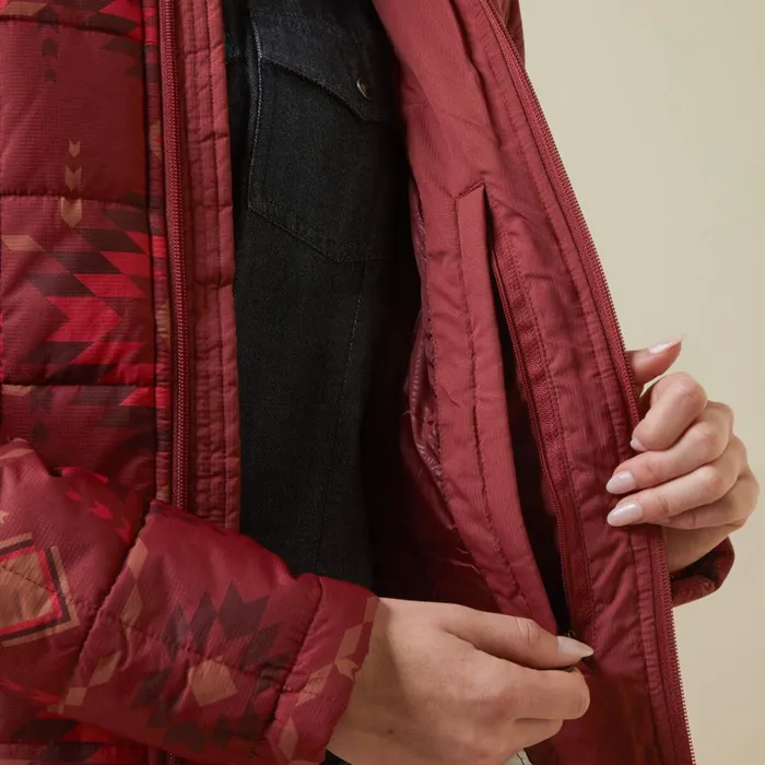 Crius Insulated Jacket Burnt Rose Print Women Ariat Jackets and Vests Crius Insulated Jacket Burnt Rose Print Women Ariat Jackets and Vests
