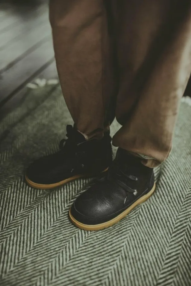 Donsje Amsterdam Ankle Boots Boys Buddy Navy Leather