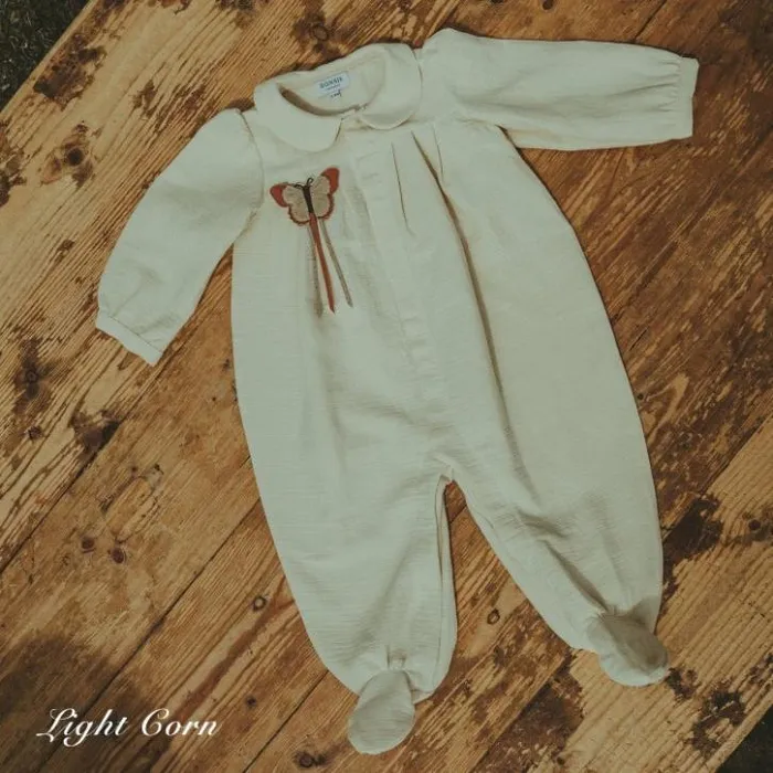 Donsje Amsterdam Bodysuits and Playsuits Baby Nanieke Onesie Soft Powder
