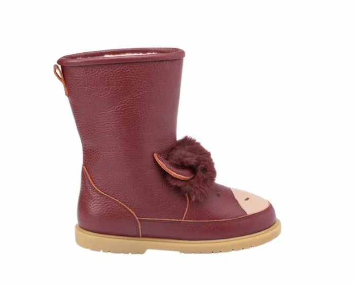 Donsje Amsterdam Boots Boys Wadudu Exclusive Burgundy Leather