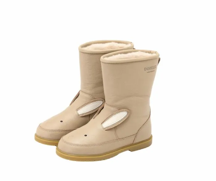 Donsje Amsterdam Boots Girls Wadudu Classic Boots Taupe Leather