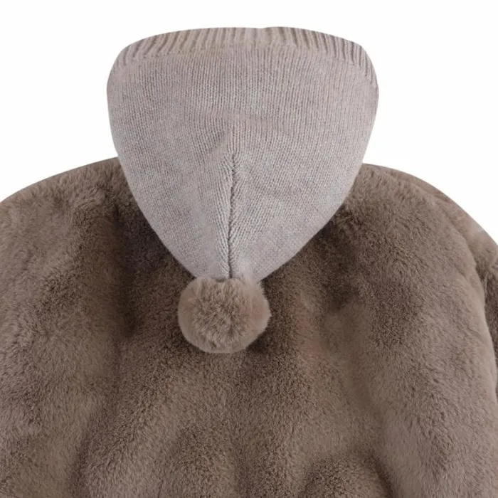 Donsje Amsterdam Jackets and Gilets Baby Birie Jacket Taupe Teddy