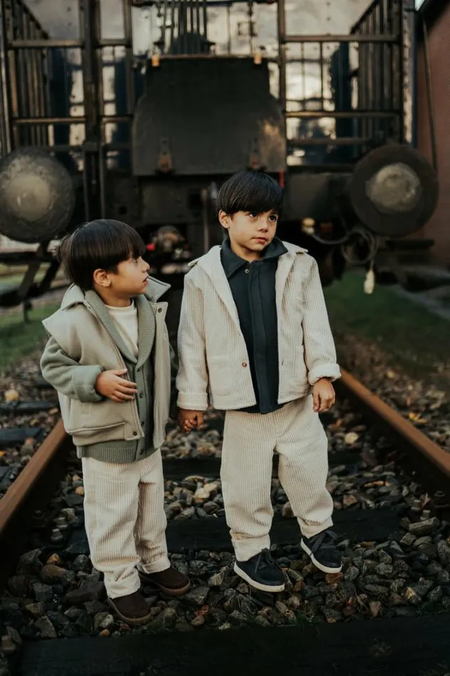 Donsje Amsterdam Jackets and Gilets Baby Druun Gilet Stone Grey