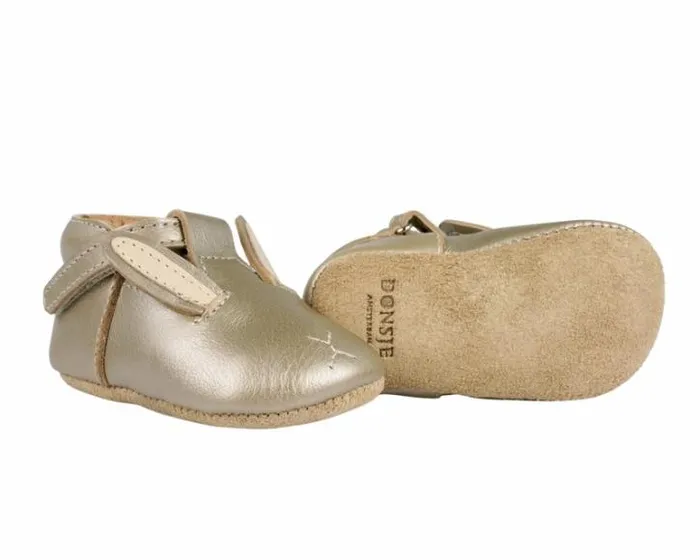 Donsje Amsterdam Shoes Baby Blinc Shoes Champagne Metallic Leather