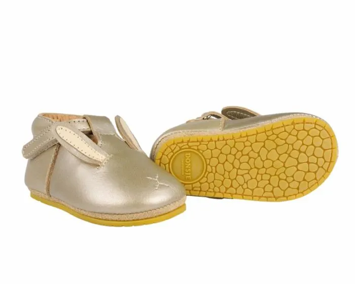 Donsje Amsterdam Shoes Baby Blinc Shoes Champagne Metallic Leather