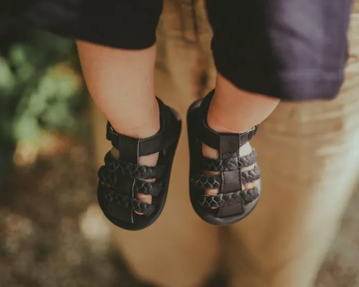 Donsje Amsterdam Shoes Baby Pam Sandals Navy Leather