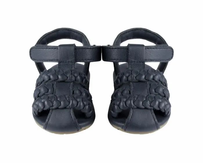 Donsje Amsterdam Shoes Baby Pam Sandals Navy Leather