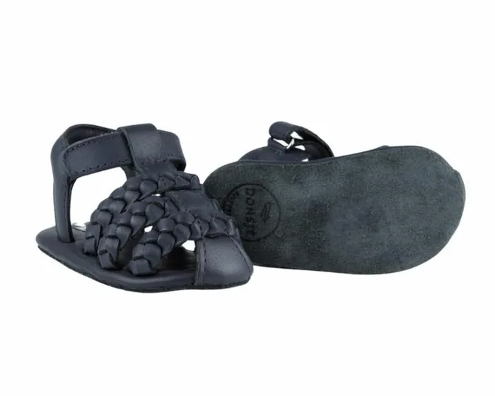 Donsje Amsterdam Shoes Baby Pam Sandals Navy Leather