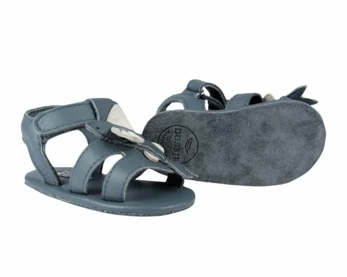 Donsje Amsterdam Shoes Baby Ushy Blue Stone Leather