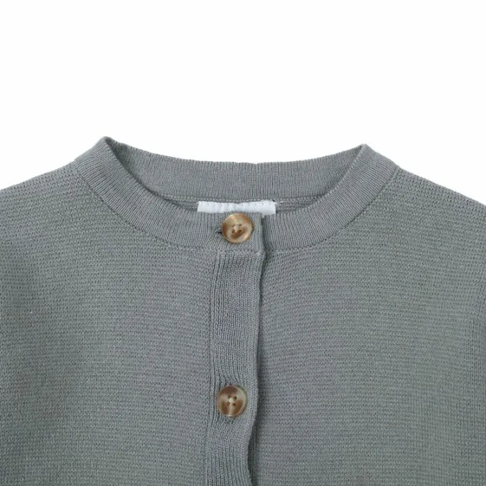 Donsje Amsterdam Sweaters and Cardigans Baby Loann Cardigan Soft Sage