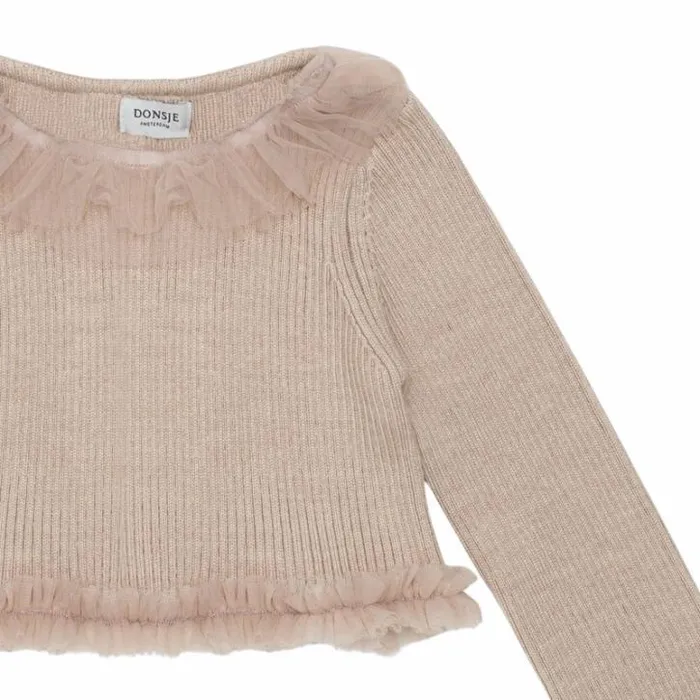 Donsje Amsterdam Sweaters and Cardigans Baby Sjami Top Lavender Brown