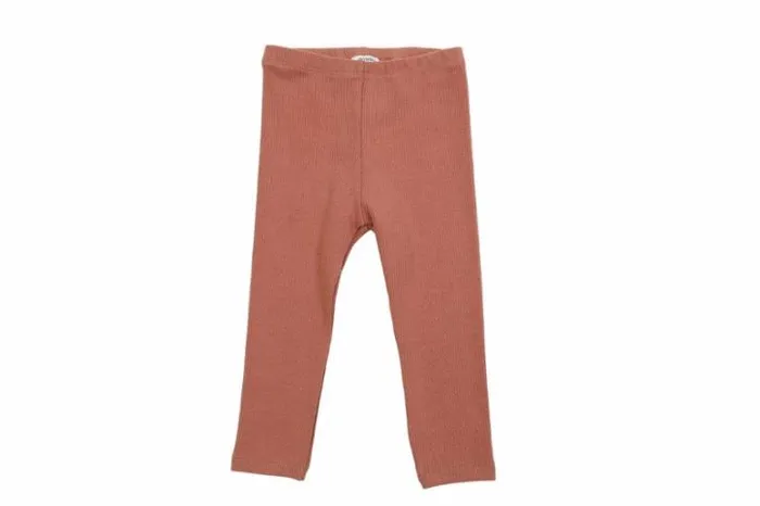 Donsje Amsterdam Trousers and Leggings Girls Elsie Leggings Terracotta