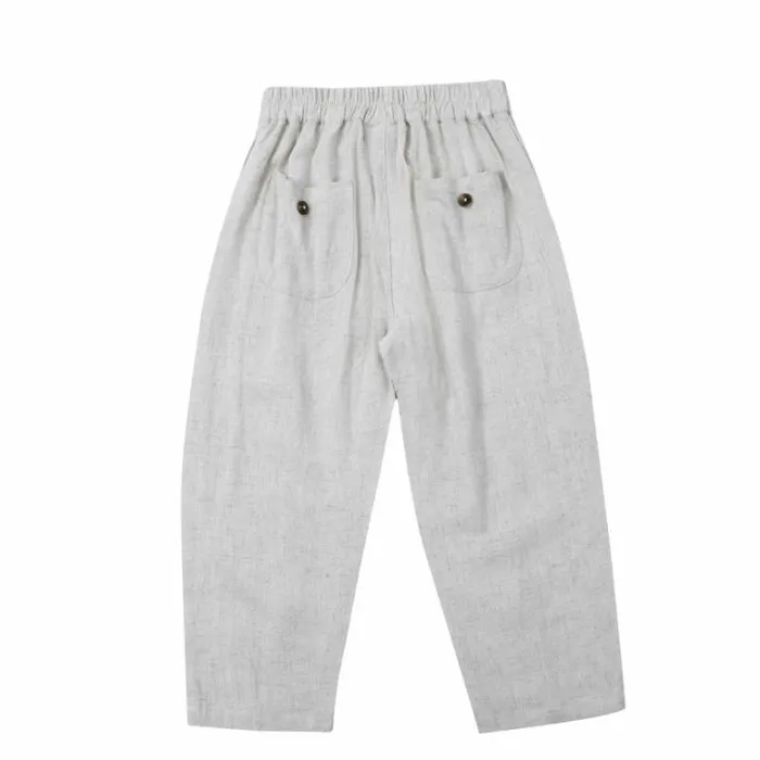 Donsje Amsterdam Trousers and Leggings Girls Lahn Trousers Nature Melange
