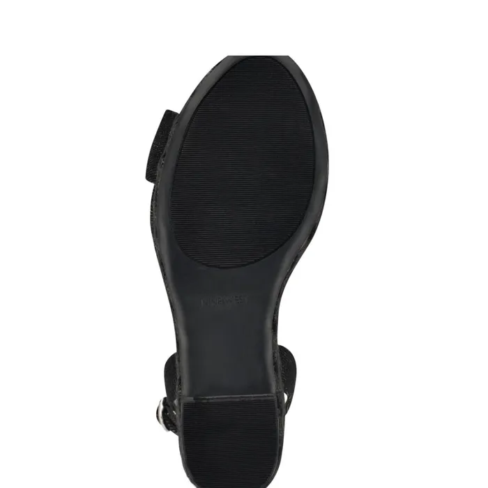 Dotime Espadrille Wedge Sandals Black Denim Women Nine West Mid Heels Dotime Espadrille Wedge Sandals Black Denim Women Nine West Mid Heels