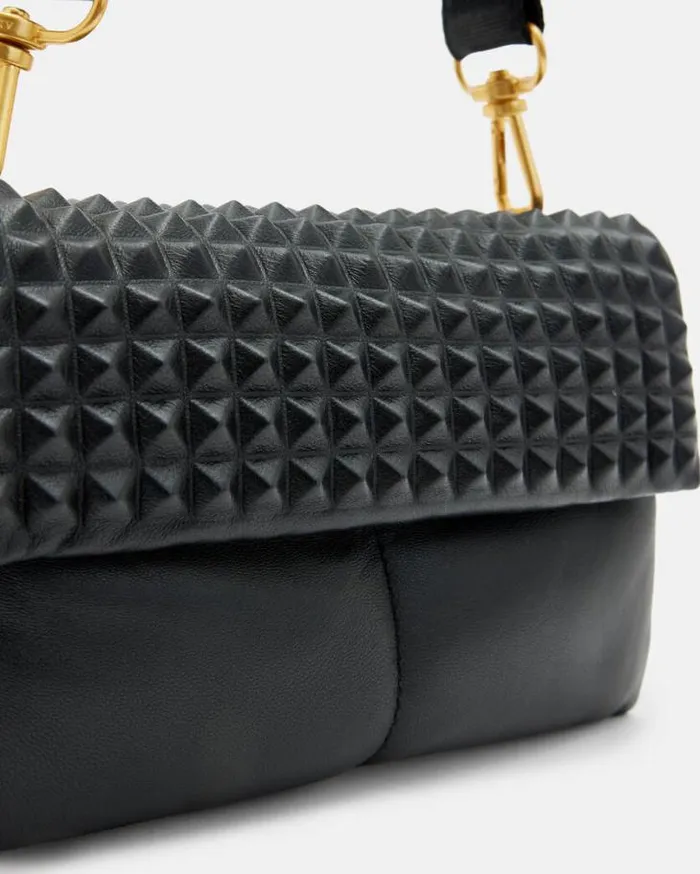 Ezra Studded Leather Crossbody Bag Black Women AllSaints Handbags and Wallets Ezra Studded Leather Crossbody Bag Black Women AllSaints Handbags and Wallets
