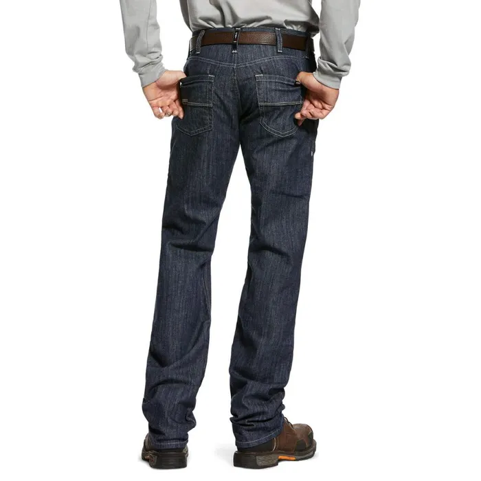 FR M5 Slim Armor Stretch Stackable Straight Leg Jean Rinse Men Ariat Workwear FR M5 Slim Armor Stretch Stackable Straight Leg Jean Rinse Men Ariat Workwear