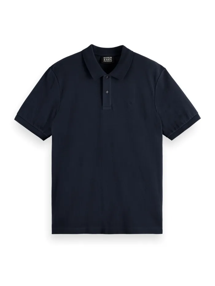 GARMENTDYED SHORTSLEEVED PIQUE POLO Grey Melange Kids Scotch and Soda Polo039s GARMENTDYED SHORTSLEEVED PIQUE POLO Grey Melange Kids Scotch and Soda Polo039s