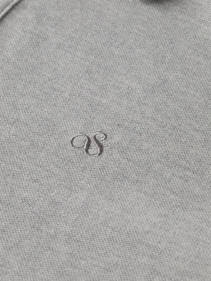 GARMENTDYED SHORTSLEEVED PIQUE POLO Grey Melange Kids Scotch and Soda Polo039s GARMENTDYED SHORTSLEEVED PIQUE POLO Grey Melange Kids Scotch and Soda Polo039s