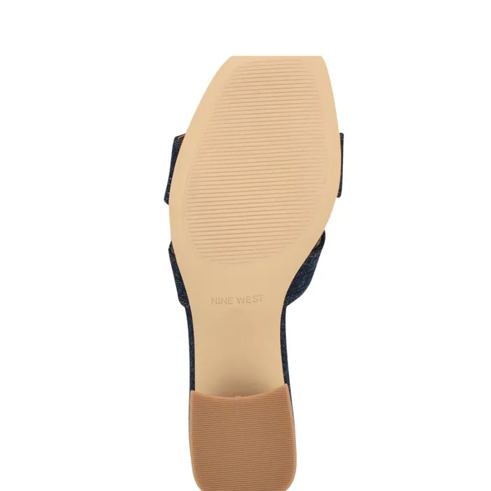 Griselda Block Heel Sandals Denim Women Nine West Dress Griselda Block Heel Sandals Denim Women Nine West Dress
