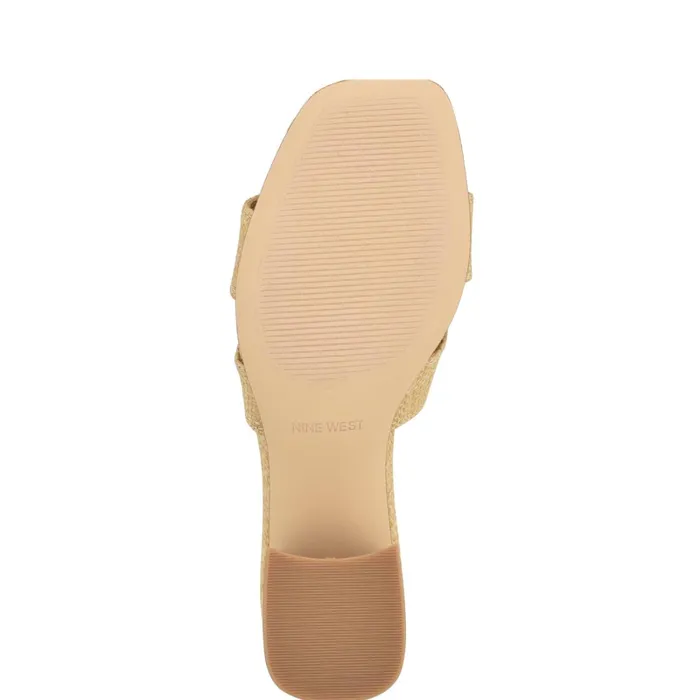 Griselda Block Heel Sandals Light Natural Raffia Women Nine West Dress Griselda Block Heel Sandals Light Natural Raffia Women Nine West Dress