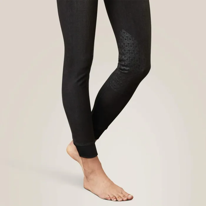 Halo B Denim Knee Patch Breech Black Rinse Women Ariat Pants and Shorts Halo B Denim Knee Patch Breech Black Rinse Women Ariat Pants and Shorts