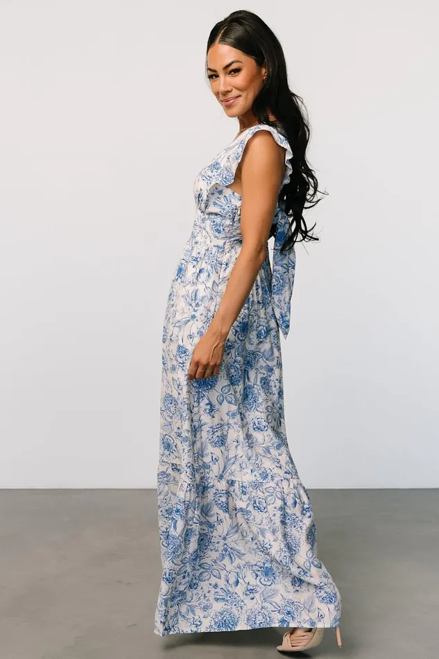 Hampton Maxi Dress Blue Print Women Baltic Born Maxi Dresses Hampton Maxi Dress Blue Print Women Baltic Born Maxi Dresses
