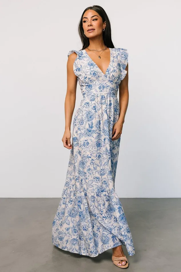 Hampton Maxi Dress Blue Print Women Baltic Born Maxi Dresses Hampton Maxi Dress Blue Print Women Baltic Born Maxi Dresses