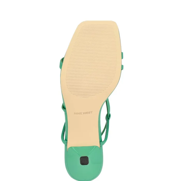 Haya Strappy Sandals Green Women Nine West Dress Haya Strappy Sandals Green Women Nine West Dress